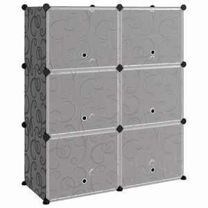 vidaXL Shoe Rack Black 84.5x31x93.5 cm PP