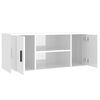 vidaXL TV Cabinet High Gloss White 100x35x40 cm Engineered Wood