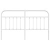 vidaXL Metal Headboard White 180 cm