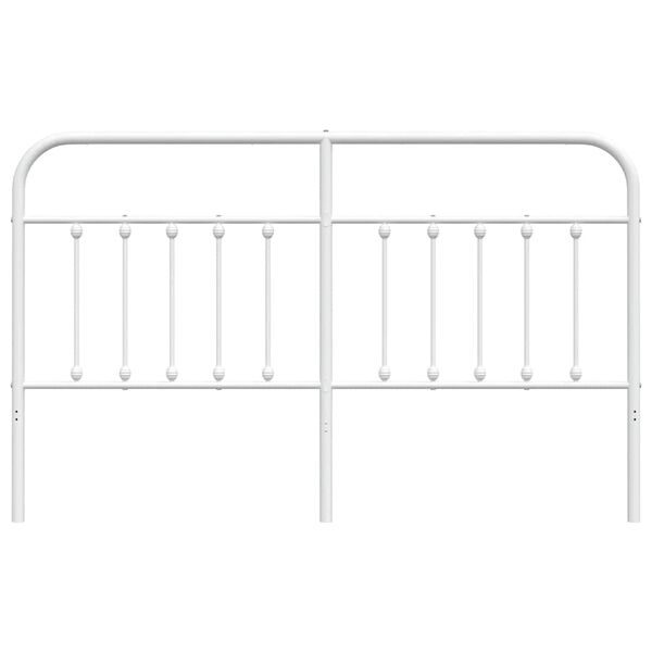 vidaXL Metal Headboard White 180 cm
