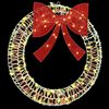 vidaXL Wreath with 60 LEDs Warm white 76 x 76 x 8 cm PET