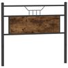 vidaXL Replace Headboard Smoked Oak 100 cm Engineered Wood and Steel