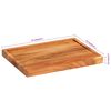 vidaXL Chopping Board 43x32x3.5 cm Solid Wood Acacia