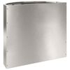 vidaXL Planter Silver 60 x 30 x 50 cm Stainless Steel