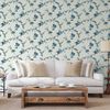 DUTCH WALLCOVERINGS Wallpaper Flower Light Blue