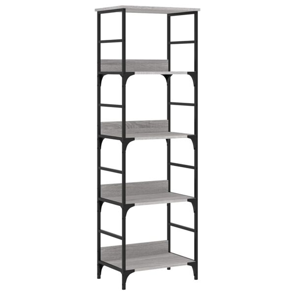 vidaXL Bookshelf Grey Sonoma 50x33x153 cm Engineered Wood