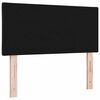 vidaXL LED Headboard with Headboard Black 90 cm Faux Leather