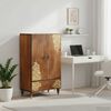 vidaXL Highboard with Drawer Brown 60 x 33 x 100 cm Solid Mango Wood