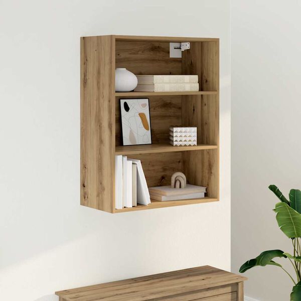 vidaXL Hanging Wall Cabinet Artisan Oak 69.5x32.5x90 cm