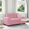 vidaXL Sofa Pink 160 x 80 x 82 cm Poly velvet