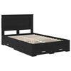 vidaXL Bed Frame with Drawer with Headboard Manual Engineered Wood