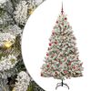 vidaXL Artificial Christmas Tree 180 cm 300 LEDs Warm White