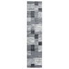 vidaXL Runner Rug BCF Grey 80x350 cm