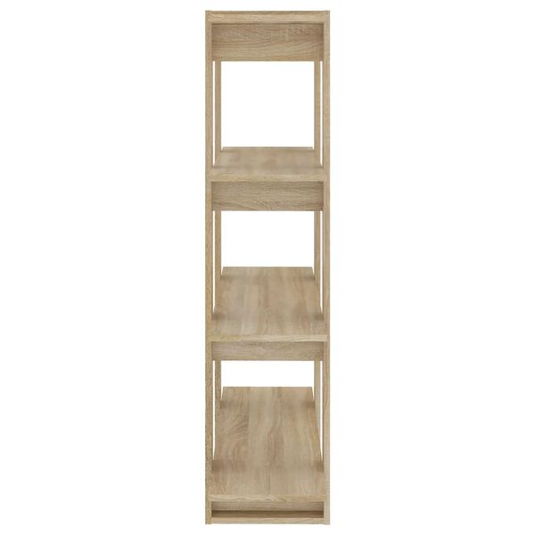 vidaXL Book Cabinet/Room Divider Sonoma Oak 100x30x123.5 cm
