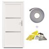 vidaXL Front Door White 88 x 200 cm PVC