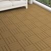 vidaXL Decking Tile 3D Design 11 pcs Teak 30 x 30 cm WPC