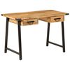 vidaXL Desk with Drawers 105x55x70 cm Solid Wood Mango and Iron