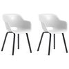 Keter Garden Chair with Metal Legs Noa 2 pcs White