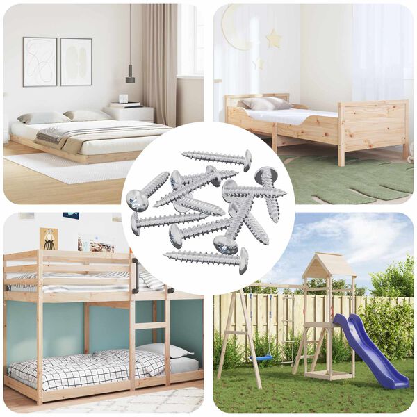 vidaXL Self Tapping Nail 9231 pcs Zinc-coated Steel