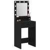 vidaXL Dressing Table Black Oak 50 x 41 x 135 cm Engineered Wood