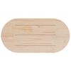 vidaXL Table Top 110x55x2.5 cm Solid Wood Pine Oval