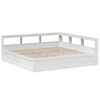 vidaXL Bookcase Bed without Mattress White 180x200cm Solid Wood Pine