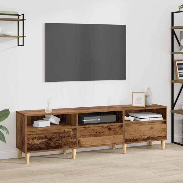 vidaXL TV Cabinet Old Wood 150 x 30 x 45 cm Engineered Wood