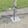 vidaXL Fence Post Silver 10 x 0.5 m (13 mm mesh) Steel