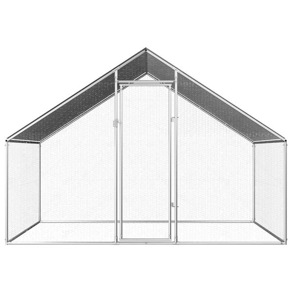 vidaXL Outdoor Chicken Cage 2.75x2x1.92 m Galvanised Steel