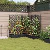 vidaXL Garden Planter 5 pcs Black 120 x 120 x 125.5 cm Steel