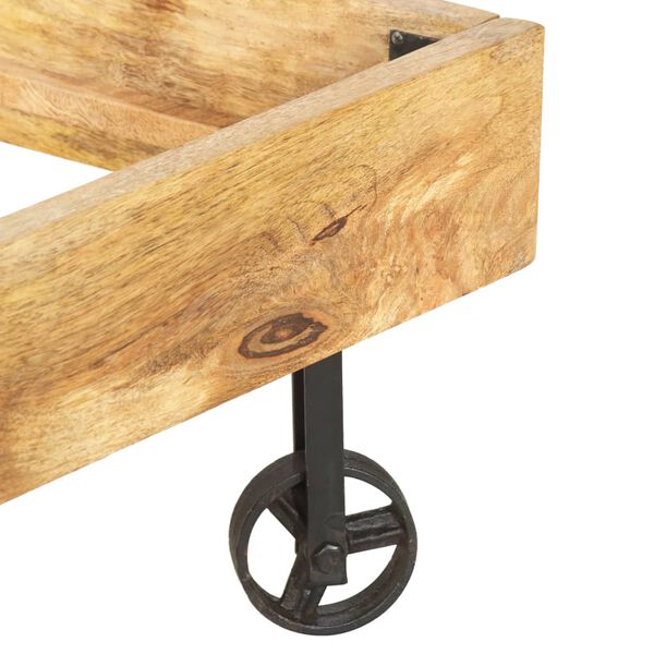 vidaXL Bed Frame without Mattress Solid Mango Wood 200x200 cm