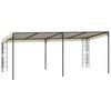 vidaXL Wall-mounted Gazebo 3x6 m Cream Fabric