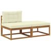 vidaXL Sectional Sofa Units with Cushion 2 Piece Natural