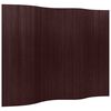 vidaXL Room Divider Bamboo Dark Brown Width 250 cm Height 165 cm