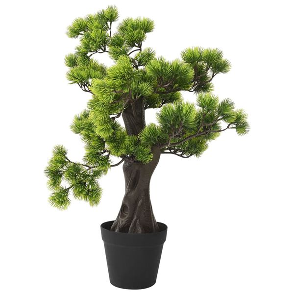 vidaXL Artificial Pinus Bonsai with Pot 60 cm Green