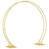 vidaXL Wedding Arch Gold 220 x 45 x 200 cm Steel