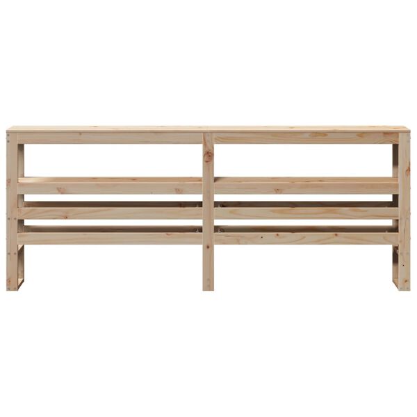 vidaXL Headboard with Shelves 180 cm Solid Wood Pine