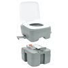 vidaXL Camping Toilet Set 2 pcs Grey 50.5 x 33 x 103 cm