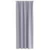 vidaXL Blackout Curtains with Rings 2 pcs Metal Grey 245 x 140 cm