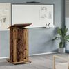 vidaXL Podium with Drawer Old Wood 55 x 55 x 107 cm Engineered Wood