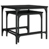 vidaXL Nesting Coffee Tables 2 pcs Black Engineered Wood
