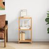 vidaXL 3-Tier Shelf 40x30x78 cm Solid Wood Oak