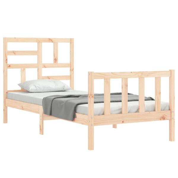 vidaXL Bed Frame without Mattress 100x200 cm Solid Wood Pine