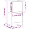 vidaXL Shoe Cabinet with 2 Flip-Drawers White 60x42x108 cm