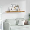 vidaXL Wall Shelf Wall-mounted Beige 120 x 23.5 x 4 cm Engineered Wood