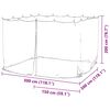 vidaXL Mosquito Net for Outdoor 220 Mesh White 300x300x200 cm