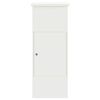 vidaXL Parcel Drop Box White 44.5 x 29 x 110.5 cm Steel