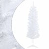 vidaXL Artificial Slim Christmas Tree 120 cm PVC and Steel White