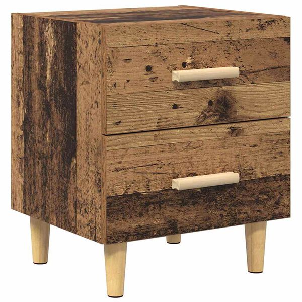 vidaXL Bed Cabinet Old Wood 40 x 35 x 47.5cm Engineered Wood