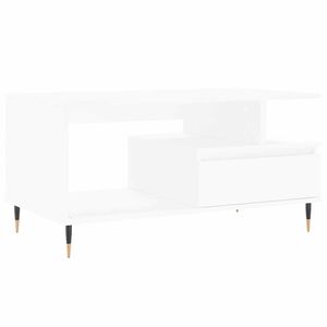 vidaXL Coffee Table White 90x49x45 cm Engineered Wood